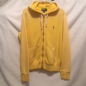 Polo Ralph Lauren Hoodie Thermal Hood Yellow Med M